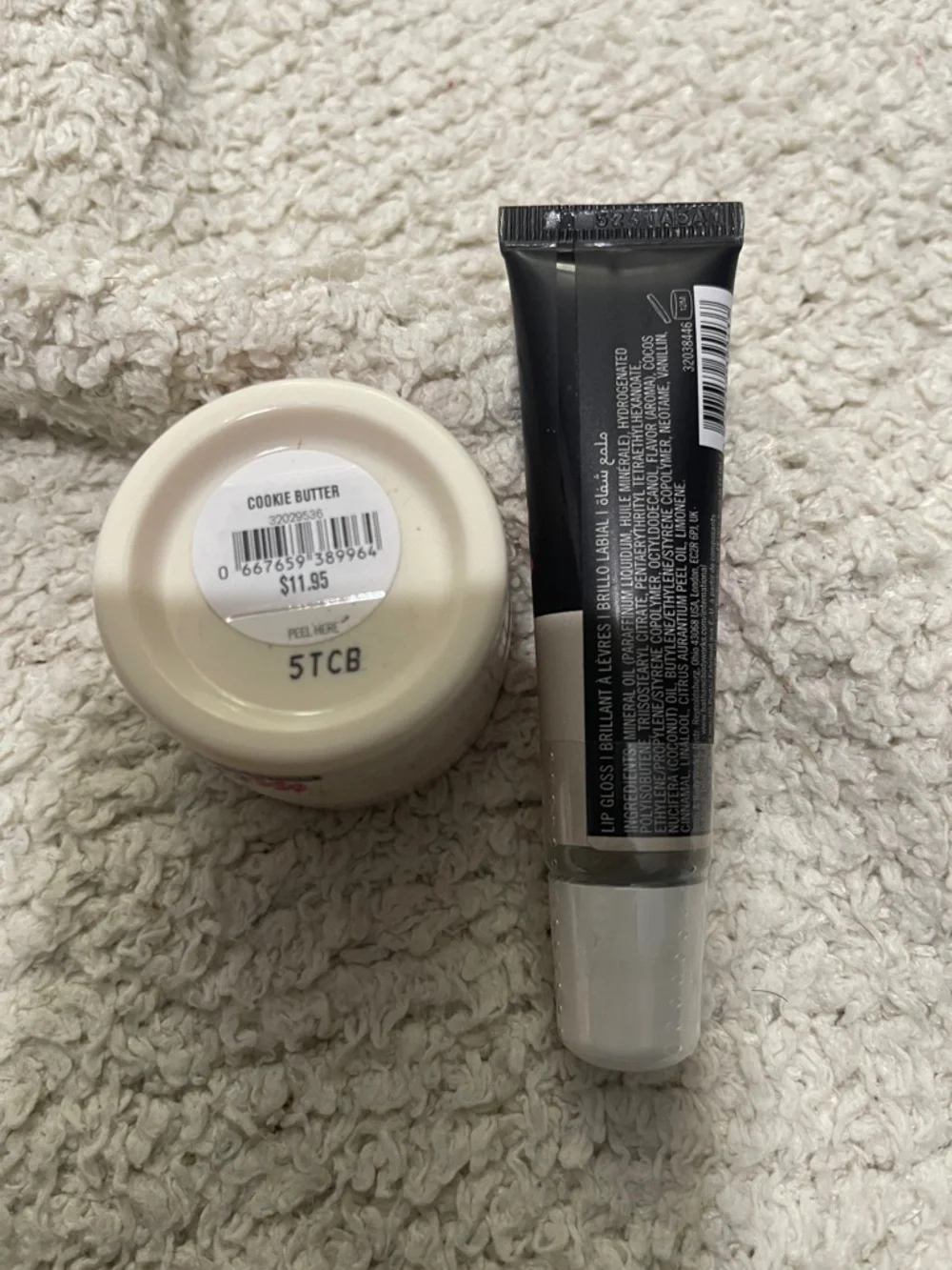 NIP- Bath & Body Works x Milk-  Lip Mask  & Lip Gloss- Cookie Butter